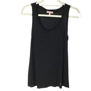 Juicy Couture Fringe Tank Black S